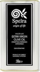 Speira Natural Products Extra Virgin Olive Oil Κορωνέικης Ποικιλίας 3lt in a Metallic Container