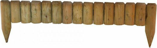 Showood Wooden Garden Border in Beige Color 15cm x 1.05m