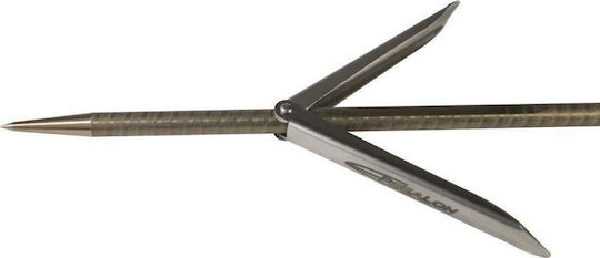 Epsealon Speargun Shaft Tahiti Double Wing Tahitian Shaft with Shark Fins Double Barbed 7mm/160cm