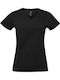 Sol's Γυναικείο Διαφημιστικό T-shirt Κοντομάνικο Deep Black