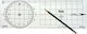 Lalizas Bootslinie Karte / Kompass 15'' x 5''