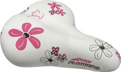 Monte Grappa Multicolour City Bicycle Saddle Happy Flowers