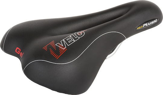 Velo Plush Gel Bicycle Saddle Black with Gel 267 x 168 mm
