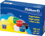 Pelikan Finger Paints Комплект пръстови бои 100мл 6бр 719006