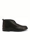 433 Leder Herrenstiefel Schwarz