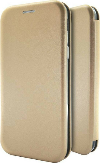 Ancus Magnetic Curve Book Piele artificială Auriu (Redmi Note 10 5G / Poco M3 Pro)