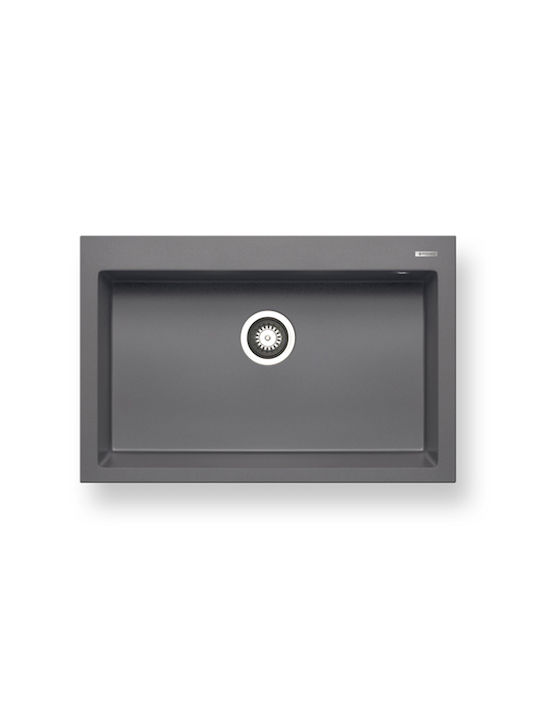 Pyramis Istros 1B 070046011 Drop-In Sink Synthe...