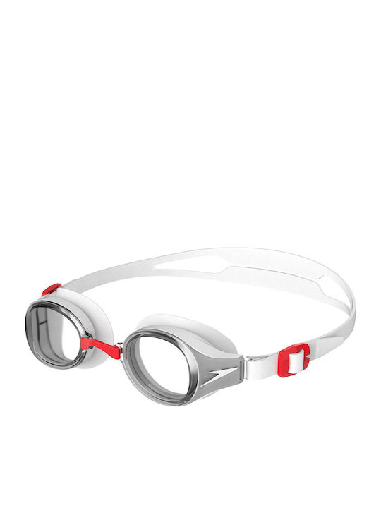 Speedo Hydropure Swimming Goggles Adults with Anti-Fog Lenses White