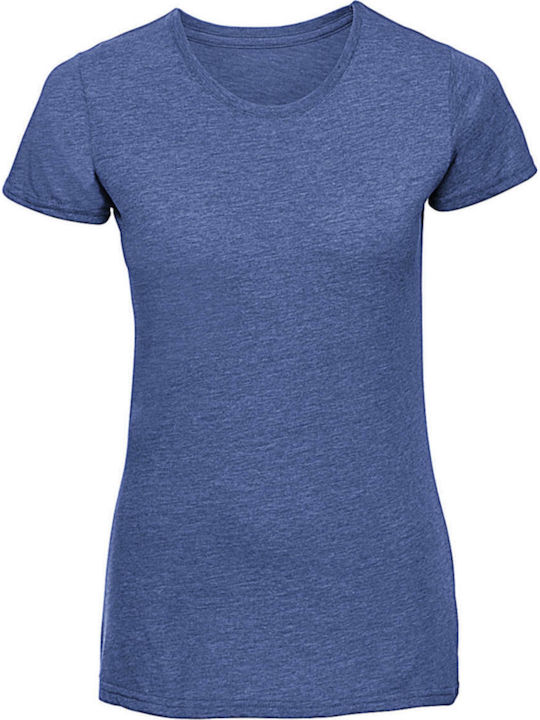 Russell Europe HD Women's Promotional Short Sleeve T-Shirt In Blue Color