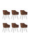 Stühle Speisesaal Coffee 6Stück 54x62x80cm