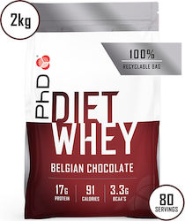 PhD Diet Whey Πρωτεΐνη Ορού Γάλακτος με Γεύση Belgian Chocolate 2kg