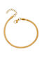 Senza Chain Hand Snake made of Stainless Steel Gold-plated Thin Thickness 4mm and Length 20cm