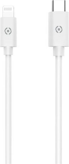 Celly Regular la Cablu Lightning 60W Alb 2m (USBLIGHTC2MWH)