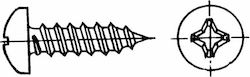 Lalizas Schraube des Bootes Kreuzschlitzschraube 5,5x60mm Edelstahl 316 DIN 7981/ ISO 7049