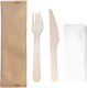 Ready Biodegradable Cutlery Disposable Wooden 100pcs
