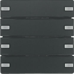 Hager Q.1/Q.3/Q.7 Копче Команди без рамка в Чер...