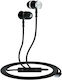 Ksix Ergonomic În ureche Handsfree cu Mufă USB-C Negru