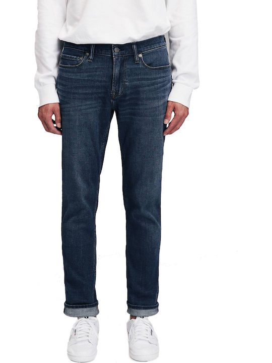 Abercrombie & Fitch Herren Jeanshose in Slim Fit Marineblau