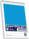 Skag Notebook Block Spiral 50 Sheets A6 Ruled Blue