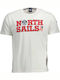 North Sails T-shirt Bărbătesc cu Mânecă Scurtă Alb 902346-0101