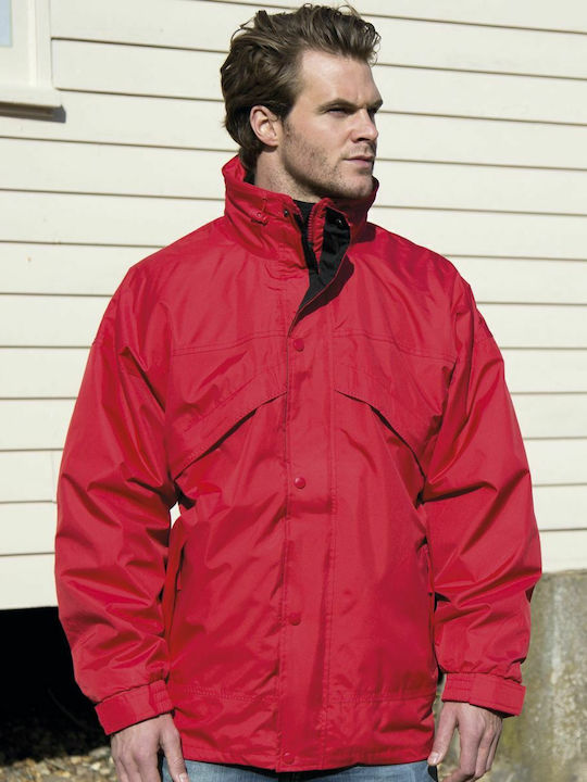 3 in 1 Winter Jacket Waterproof and Windproof Red