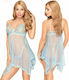 Penthouse Naughty Doll Секси комплект с роба Blue