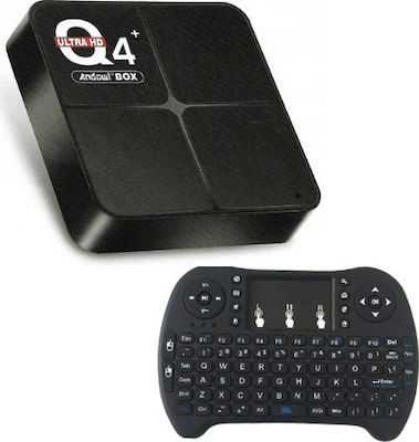 Andowl TV Box Q 4 PRO Mini 6K UHD with Wi-Fi USB 2.0 4GB RAM and 64GB Rear Toy Basket with Operating System Android 10.0