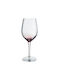 HFA Illusion Set of Glasses Water made of Glass in Purple Color Stemmed 550ml 6pcs