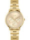 Prima Womens Watch Battery Operated With Gold Metal Bracelet