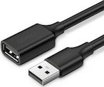Ugreen USB 2.0 Cable USB-A male - USB-A female Μαύρο 1.5m (10315)