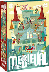 Παιδικό Puzzle Ταξίδι στο Μεσαίωνα για 5+ Ετών 100pcs Londji