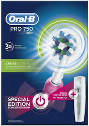 Oral-B Pro 750 CrossAction Special Edition Pink + Travel Case