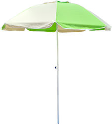 Summer Club Foldable Beach Umbrella Diameter 2m with Air Vent Lahani / Ecru