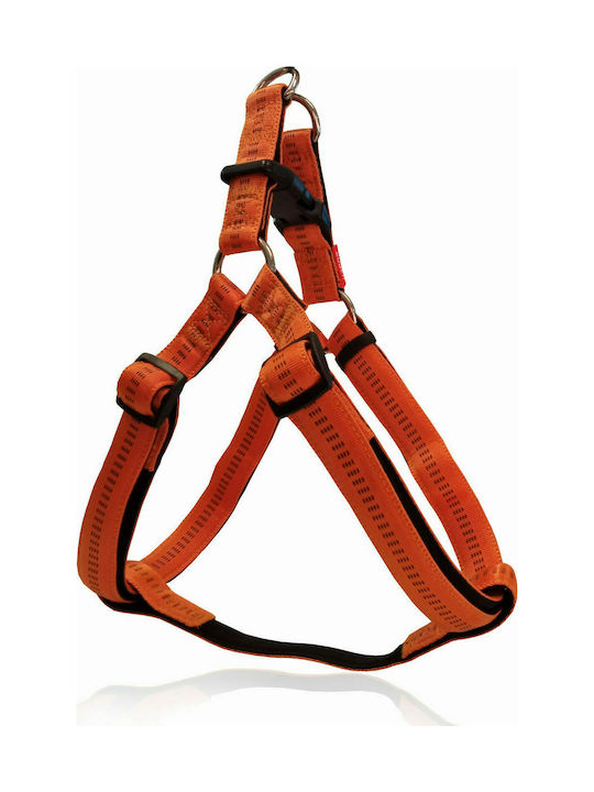 Pet Interest Hundegeschirr Stripes Soft Filling Orange Klein 15mm x 41-51cm 3235-NS