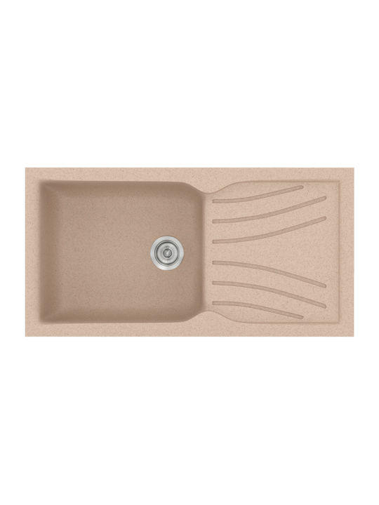 Sanitec Classic Unterbau Spüle aus Verbundgranu...