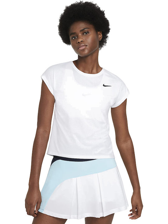 Nike Victory Γυναικείο Αθλητικό T-shirt Dri-Fit Λευκό