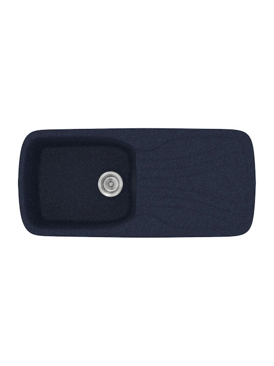 Sanitec Classic Drop-In Spüle aus Verbundgranulat B97xT51cm Granite Blue