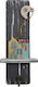 Kapadakis Wood Art Wall Hanger Wooden Multicolour 7x4x25cm