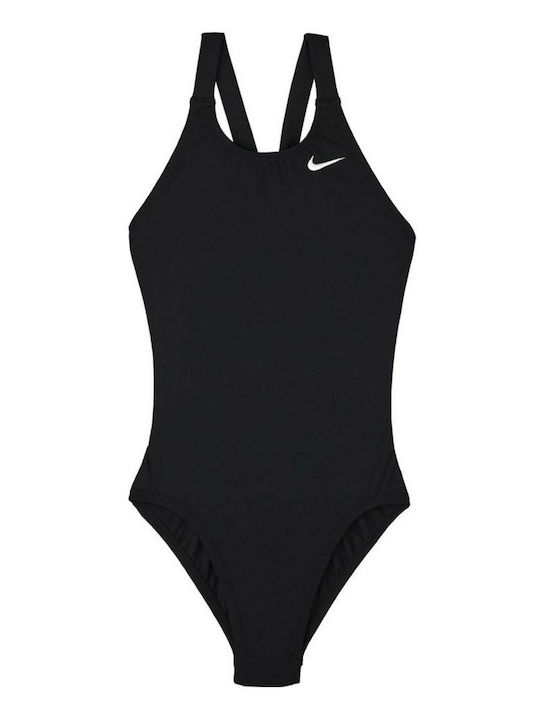 Nike Kinder Badebekleidung Einteilig Bathing Suit Essential Schwarz