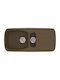 Sanitec Classic Drop-In Spüle Links aus Verbundgranulat B97xT51cm Granite Rust