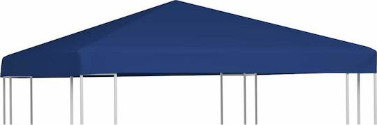 vidaXL Κάλυμμα για Κιόσκι Μπλε με Επίστρωση PVC 3x3m