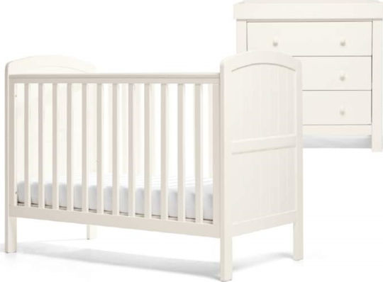 Mamas & Papas Dover Σετ Βρεφικού Δωματίου με Κρεβάτι & Συρταριέρα Λευκό