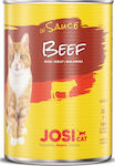 Josera JosiCat In Jelly Nasses Katzenfutter für Katze in Dose mit Kalb 415gr 20.70.2309