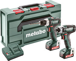 Metabo Powermaxx SSD 12 & BS 12 Set Bohrer & Schraubenzieher 12V mit 2 Batterien 2Ah