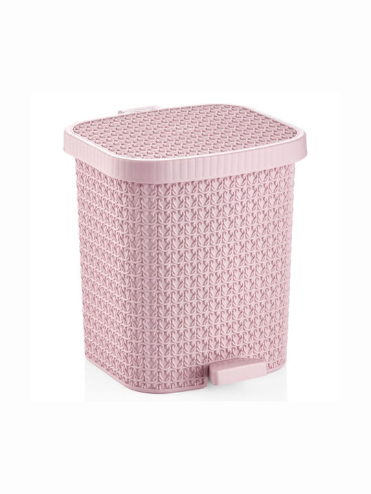 Viosarp Coș De Rufe Din Plastic 22lt Cu Capac 33x30x39cm Roz