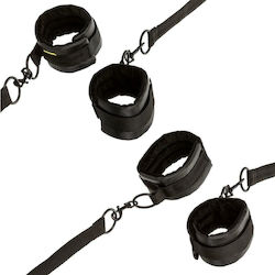 Calexotics Boundless Bed Restraint System Set pentru Legare la Pat în Culoare Negru