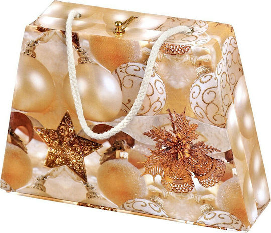 JK Home Decoration Χάρτινη Χριστουγεννιάτικη Τσάντα για Δώρο Πολύχρωμη
