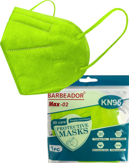Max Barbeador Max-02 KN95 3D Care Protective Mask Schutzmaske FFP2 Grün 20Stück