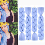 Braided Dreadlock Hair Extensions Blue Light A33