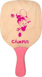Velco Beach Racket Beige with Straight Handle Pink
